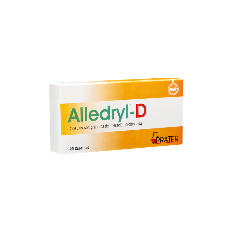 Alledryl-D Cápsulas con Gránulos de Liberación Prolongada 10 mg x20